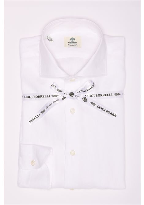 CAMICIA PURO LINO - BIANCO LUIGI BORRELLI - NAPOLI | SR44463- 01